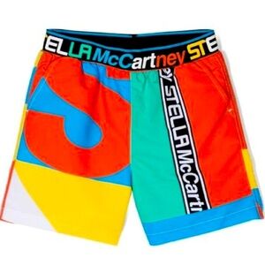 Stella McCartney Colour-Block Boys' Printed Swim Trunks Size: 12